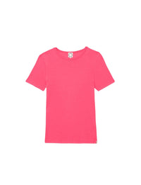 9qty RELIQUAT 20€ 0%  / T-shirt côtéle col rond Ella - Pink