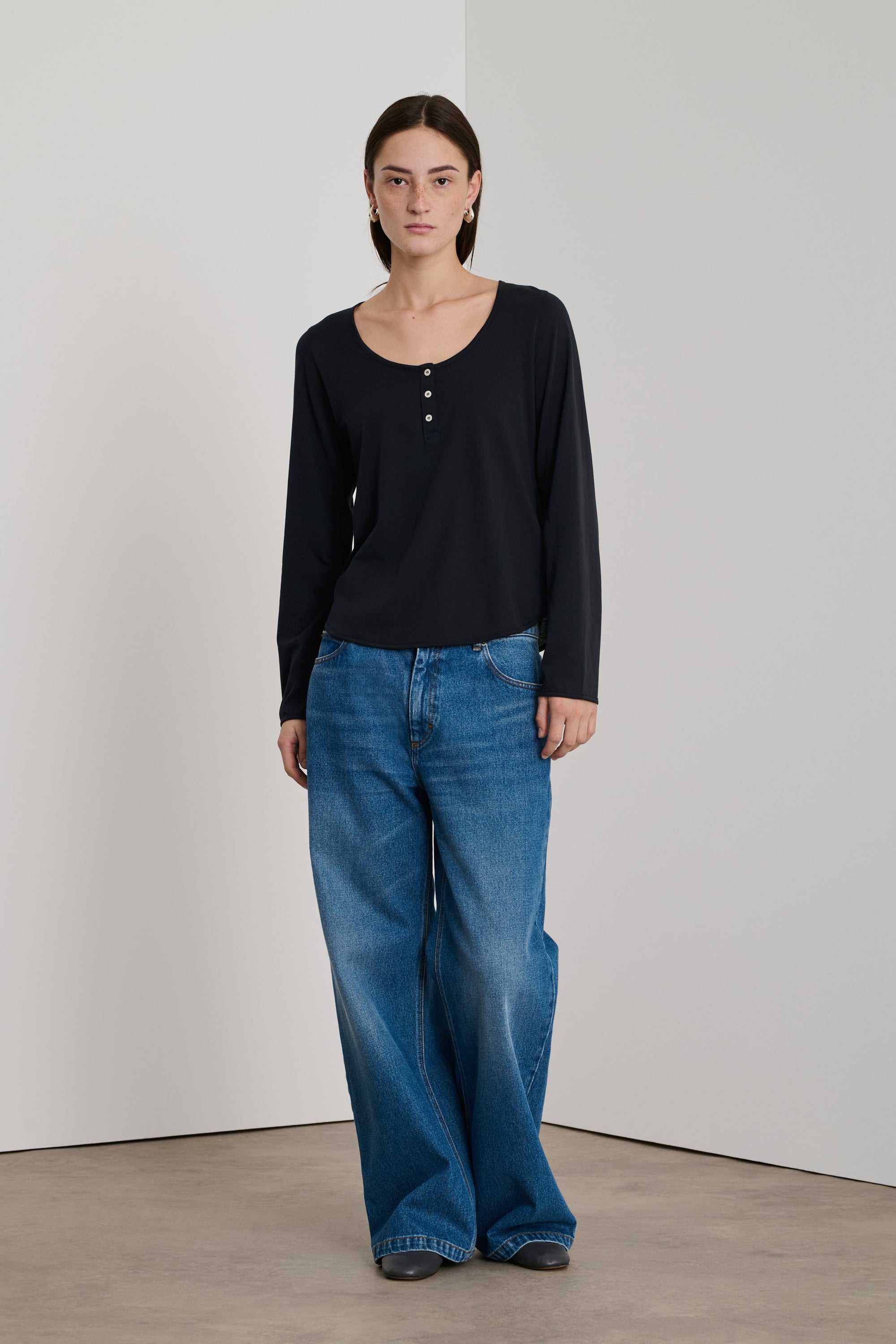 NOIR TSHIRT MANCHES LONGUES AURELIA