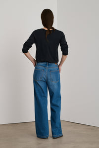 NOIR TSHIRT MANCHES LONGUES AURELIA