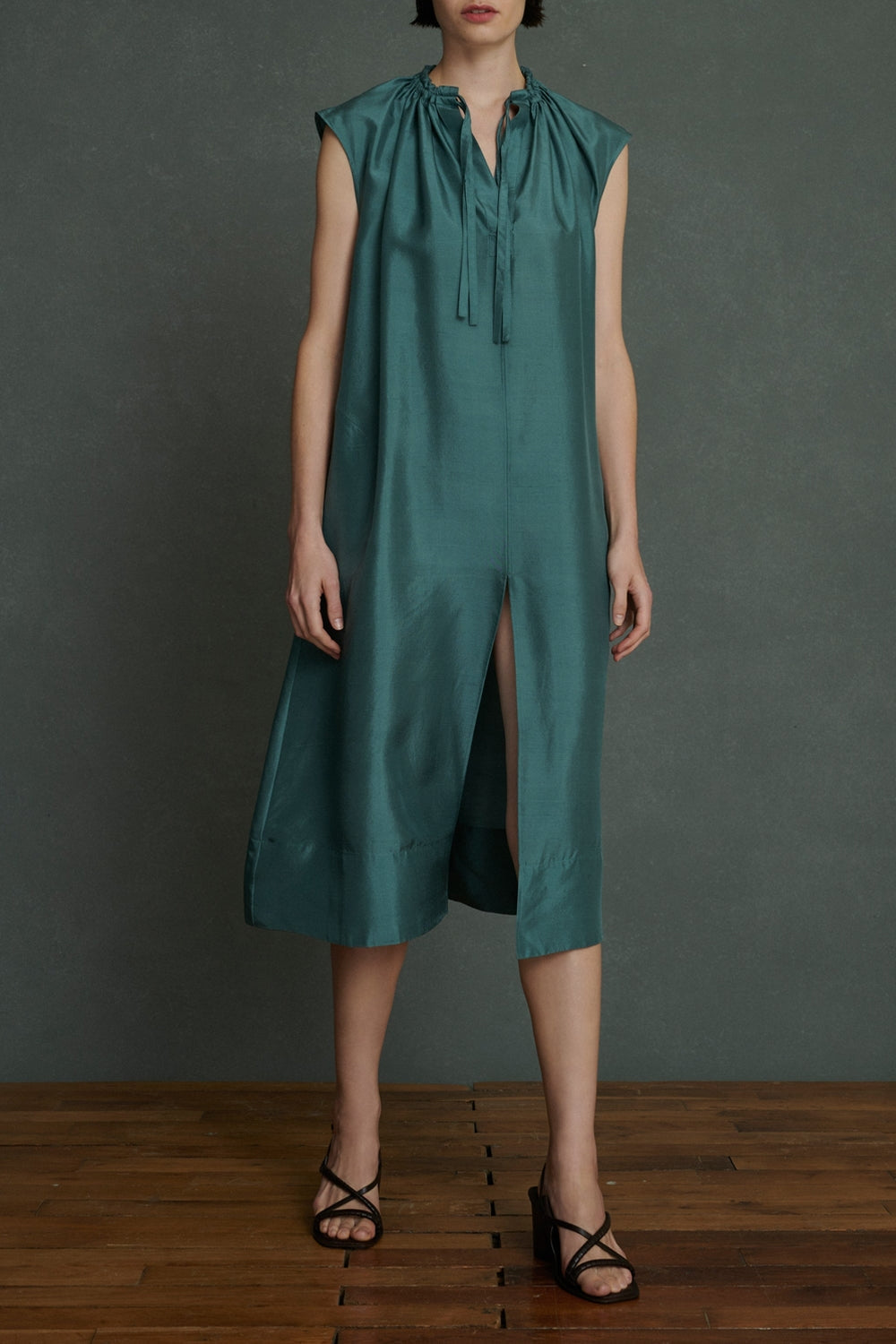 VERT CANARD ROBE CHAINE & TRAME TAMARIS