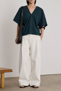 Blouse Denise en coton - Ardoise