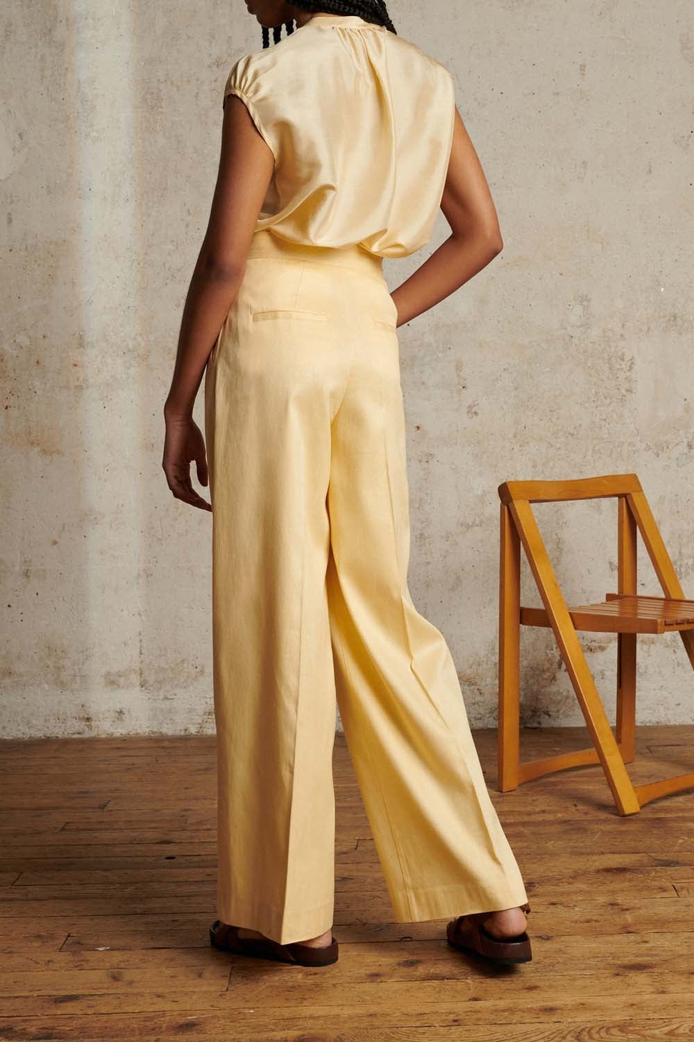 BEIGE ROSE PANTALON PEGASE