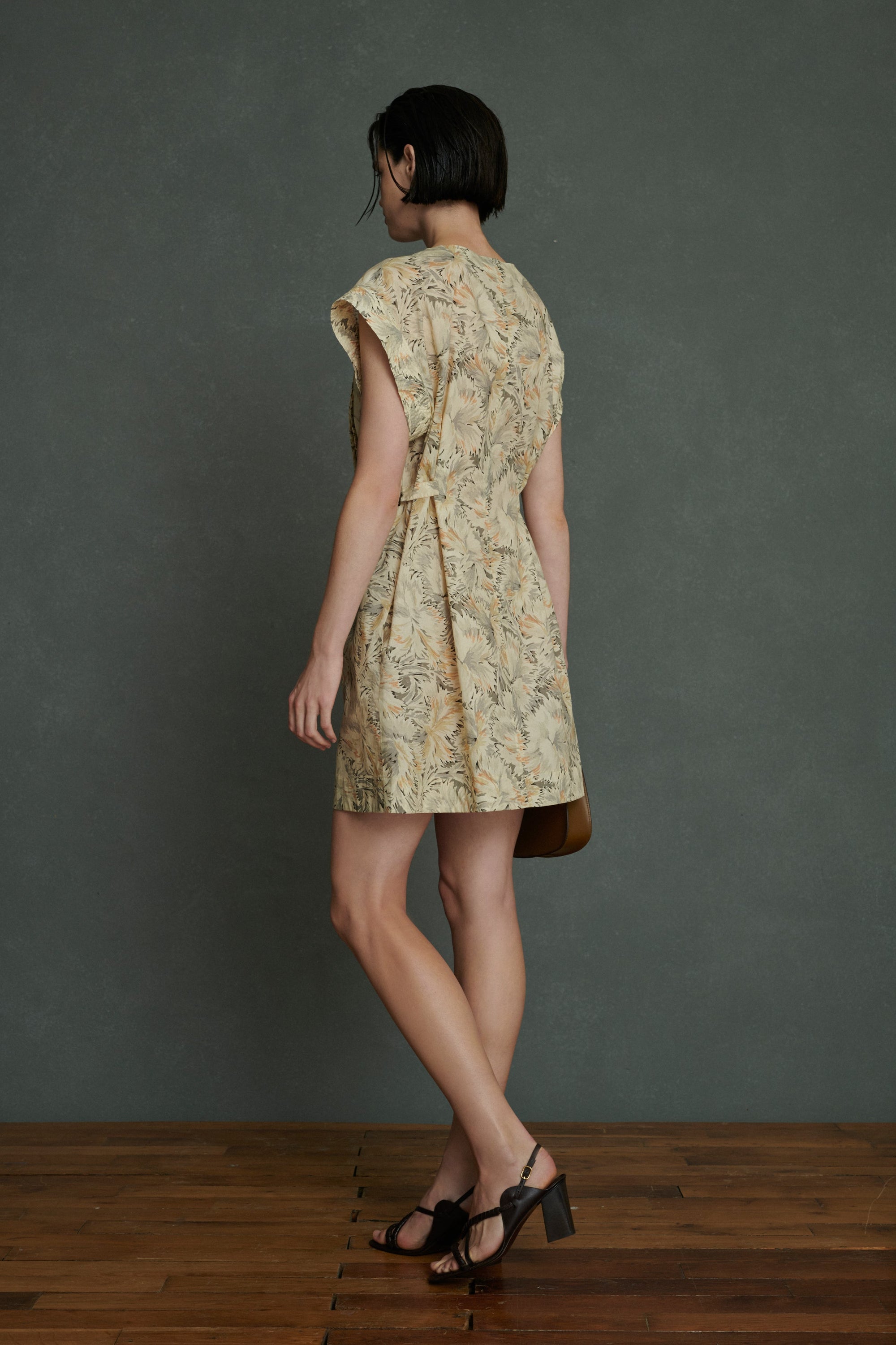 BEIGE/GRIS ROBE CHAINE & TRAME ALBA