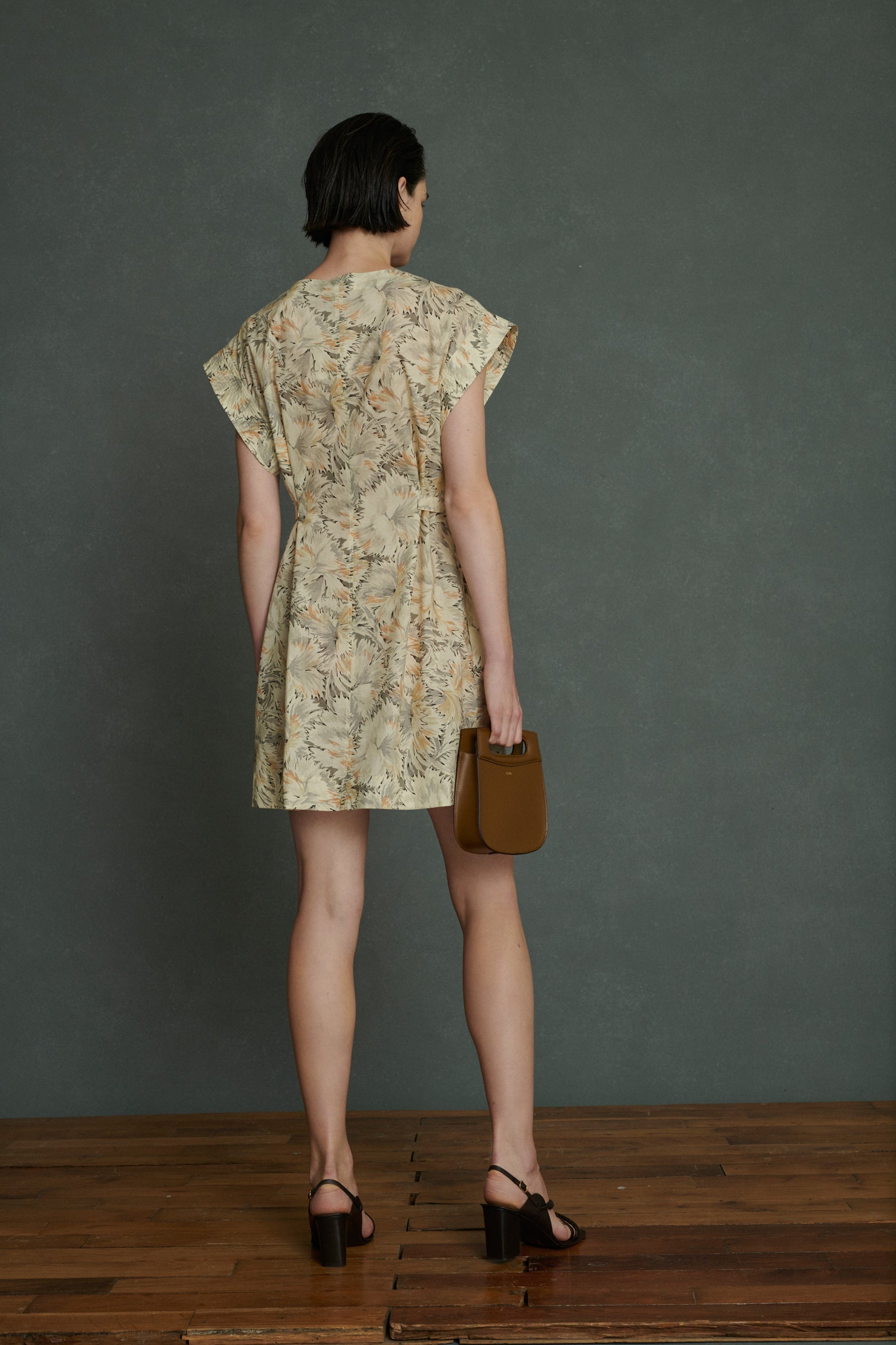 BEIGE/GRIS ROBE CHAINE & TRAME ALBA