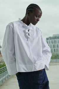 BLANC _ Chemise Thema en coton - Blanc