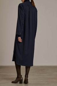 NAVY ROBE CHAINE & TRAME AKIKO