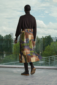 VERT/MARRON JUPE VERSAILLES