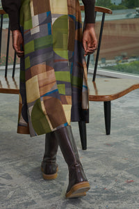 VERT/MARRON JUPE VERSAILLES