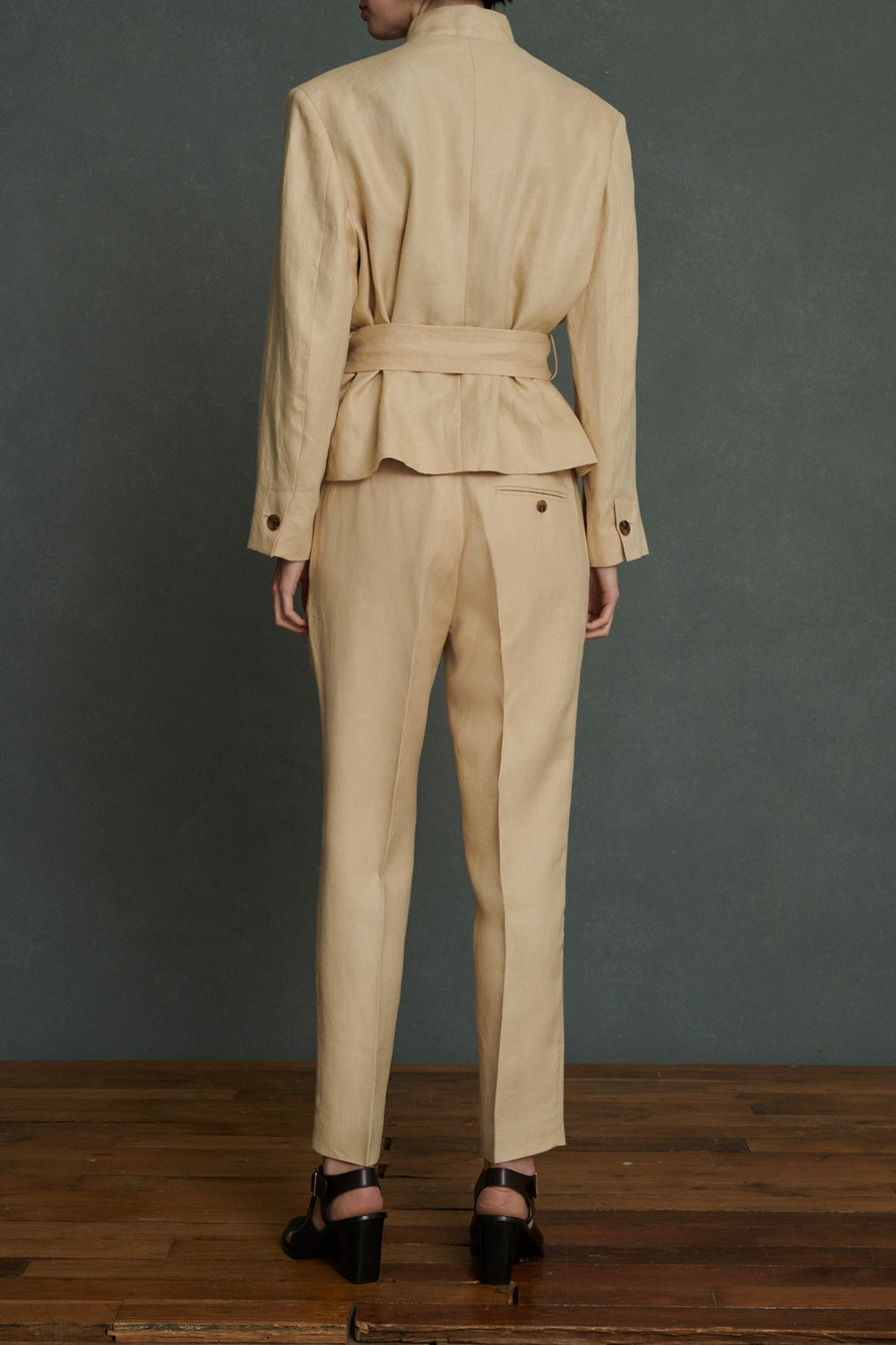Pantalon Adèle en lin - Vanille