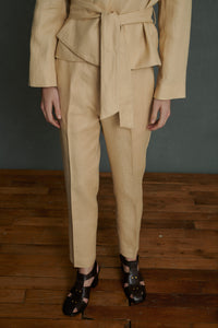 Pantalon Adèle en lin - Vanille