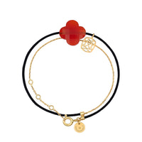 Yellow Gold & Carnelian Friandise Bracelet - Orange