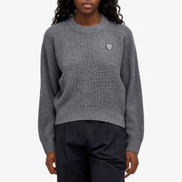 Pull Fox Head en laine - Medium Grey