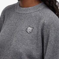 Pull Fox Head en laine - Medium Grey