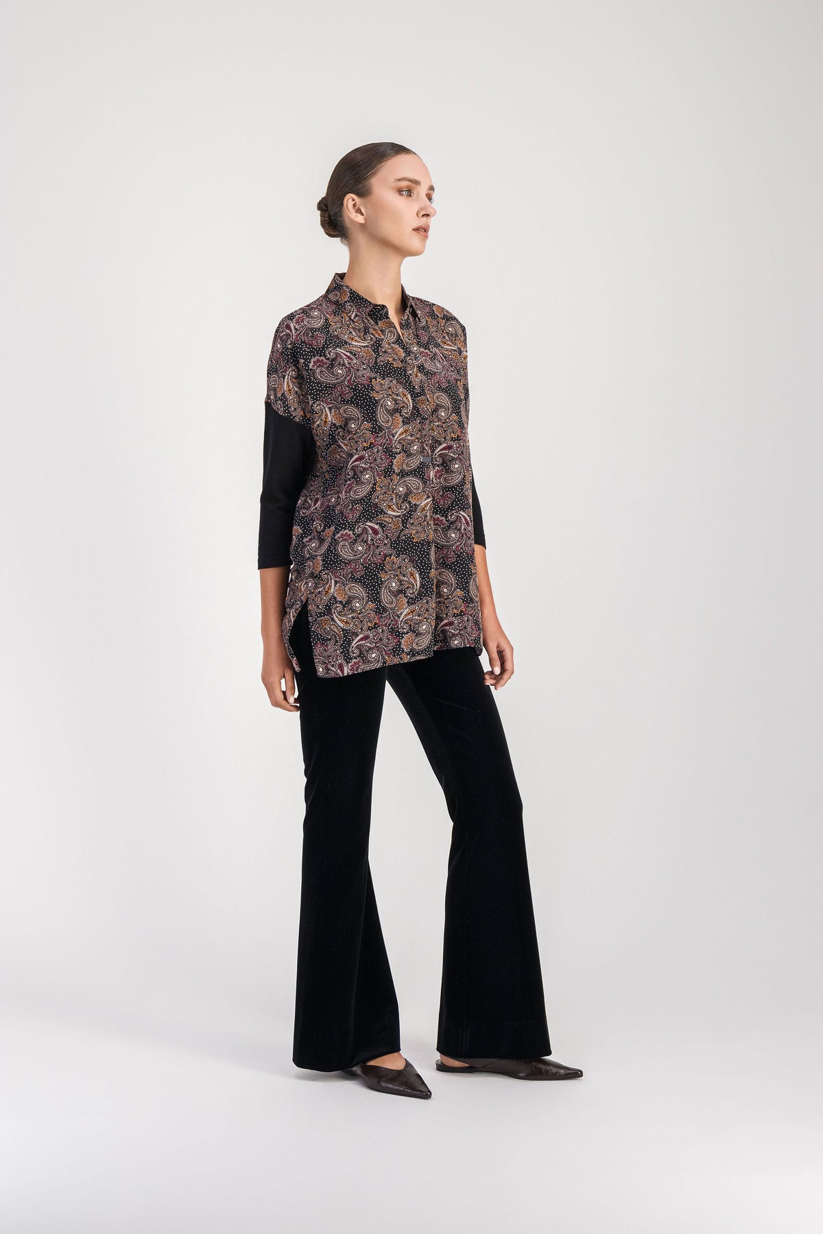 Tunique col chemise - Ebene