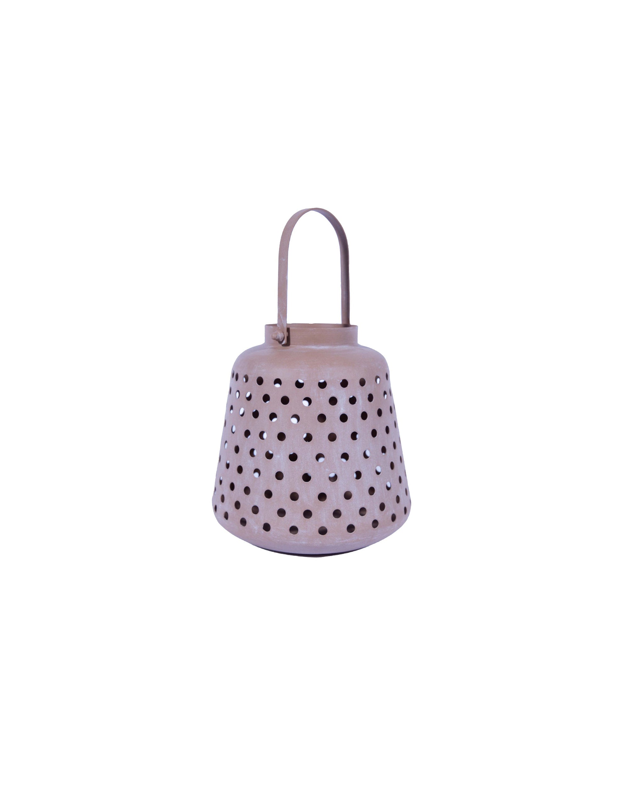 Photophore Hampton M en fer - Pink
