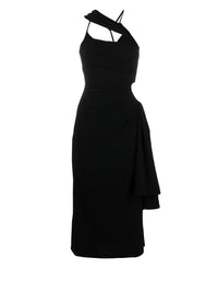 Robe Abanada en laine - Black