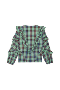 Blouse Milk à carreaux - Aqua