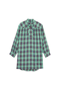 Robe courte Odd à carreaux - Aqua