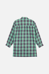Robe courte Odd à carreaux - Aqua