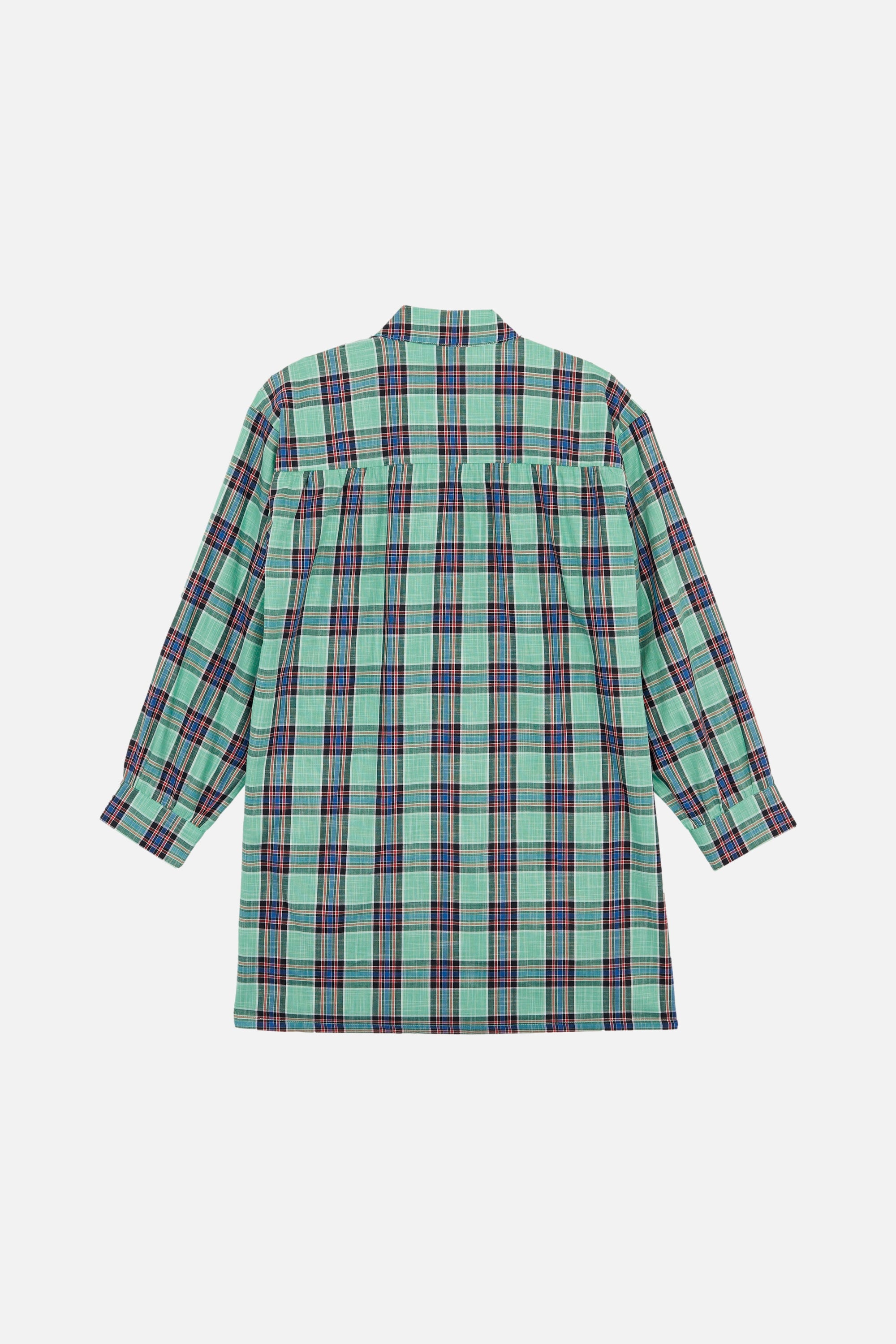 Robe courte Odd à carreaux - Aqua
