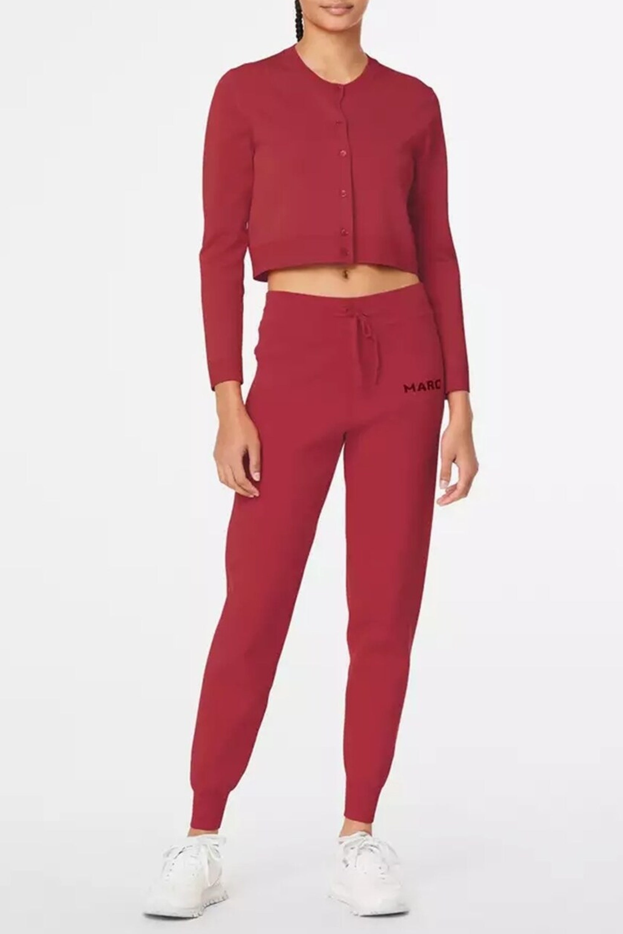 Pantalon de survêtement avec logo en maille - True Red