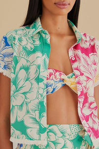 Chemise Chita Tropical en coton - Vert