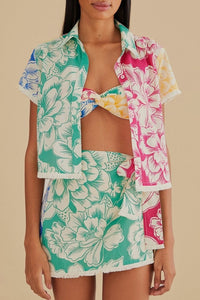 Chemise Chita Tropical en coton - Vert