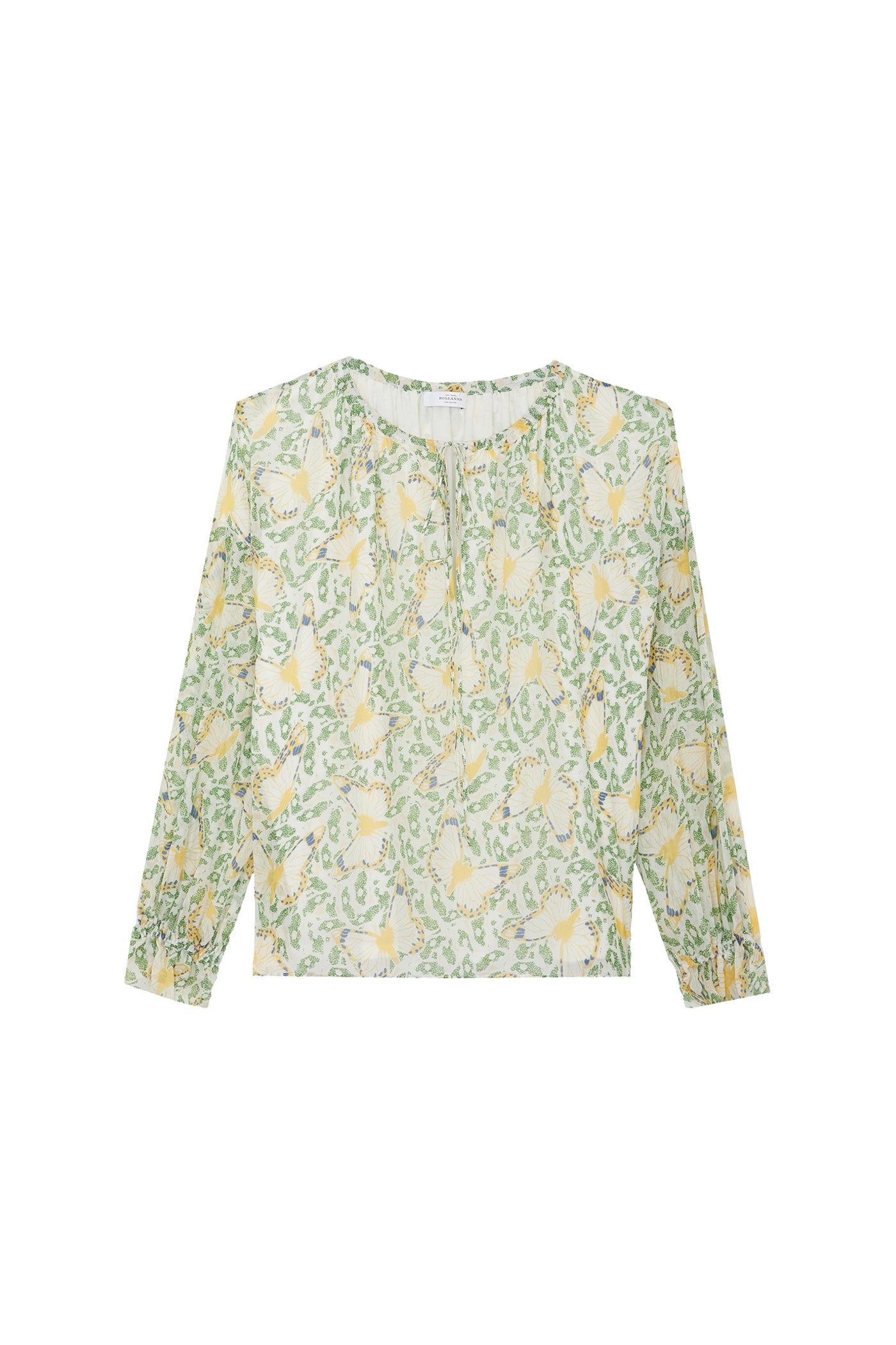 Blouse Ava à motif papillon - Lait