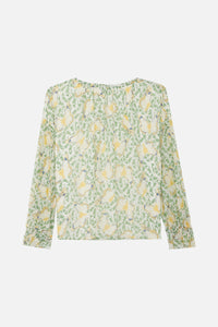 Blouse Ava à motif papillon - Lait
