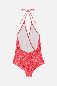 Maillot de bain Falcon à motif papillon - Rouge
