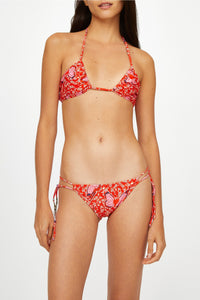 Haut de maillot Molly à motif papillon - Rouge