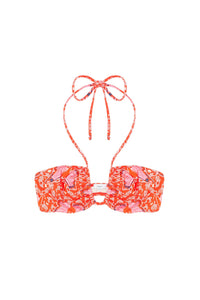 Haut de maillot Molly à motif papillon - Rouge