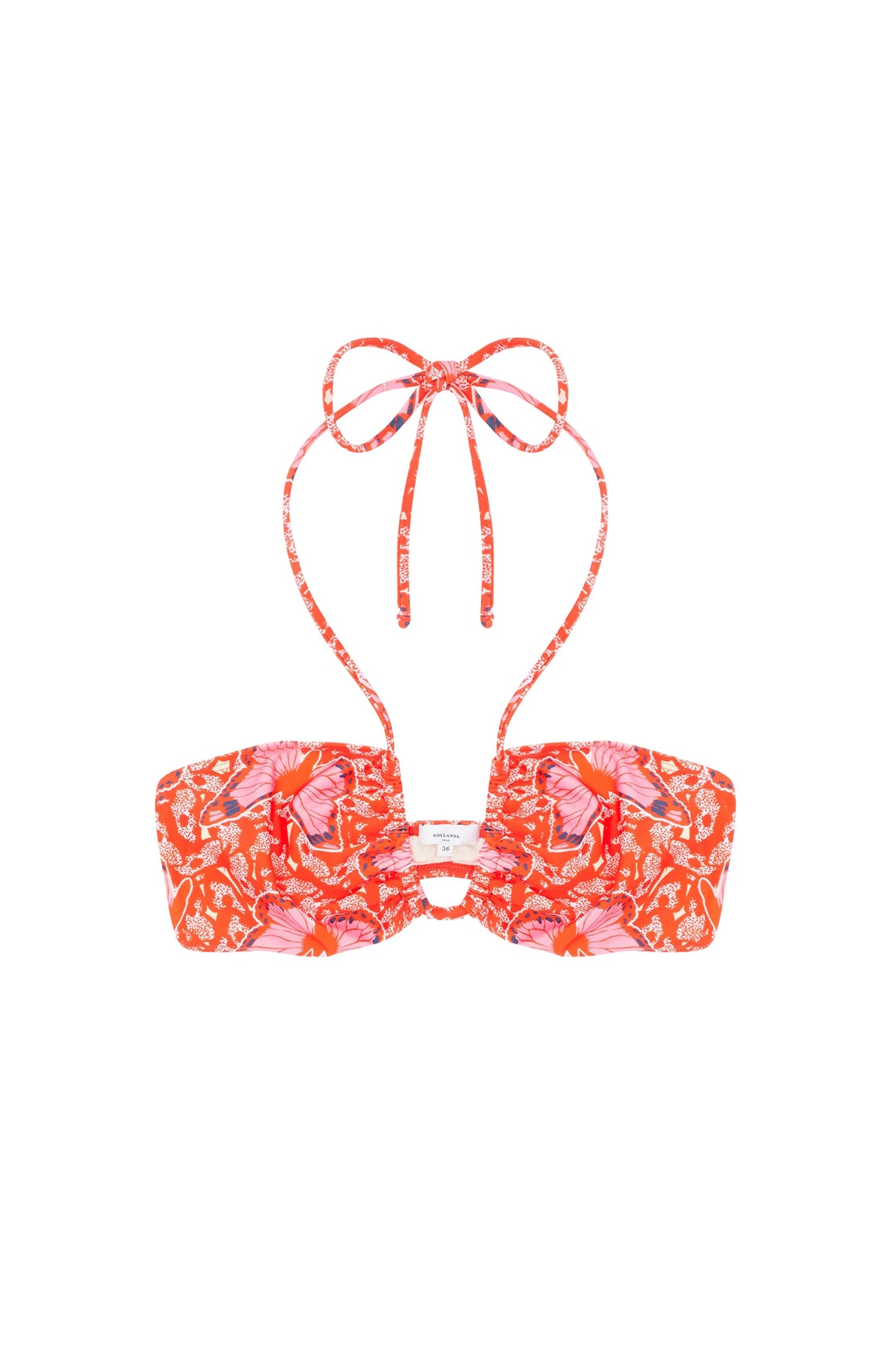 Haut de maillot Molly à motif papillon - Rouge