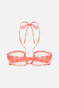 Haut de maillot Molly à motif papillon - Rouge
