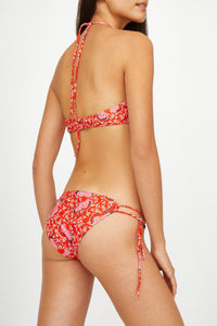 Bas de maillot Wood à motif papillon - Rouge