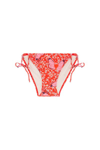 Bas de maillot Wood à motif papillon - Rouge