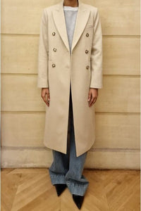 Tailored Slim Coat - Bone