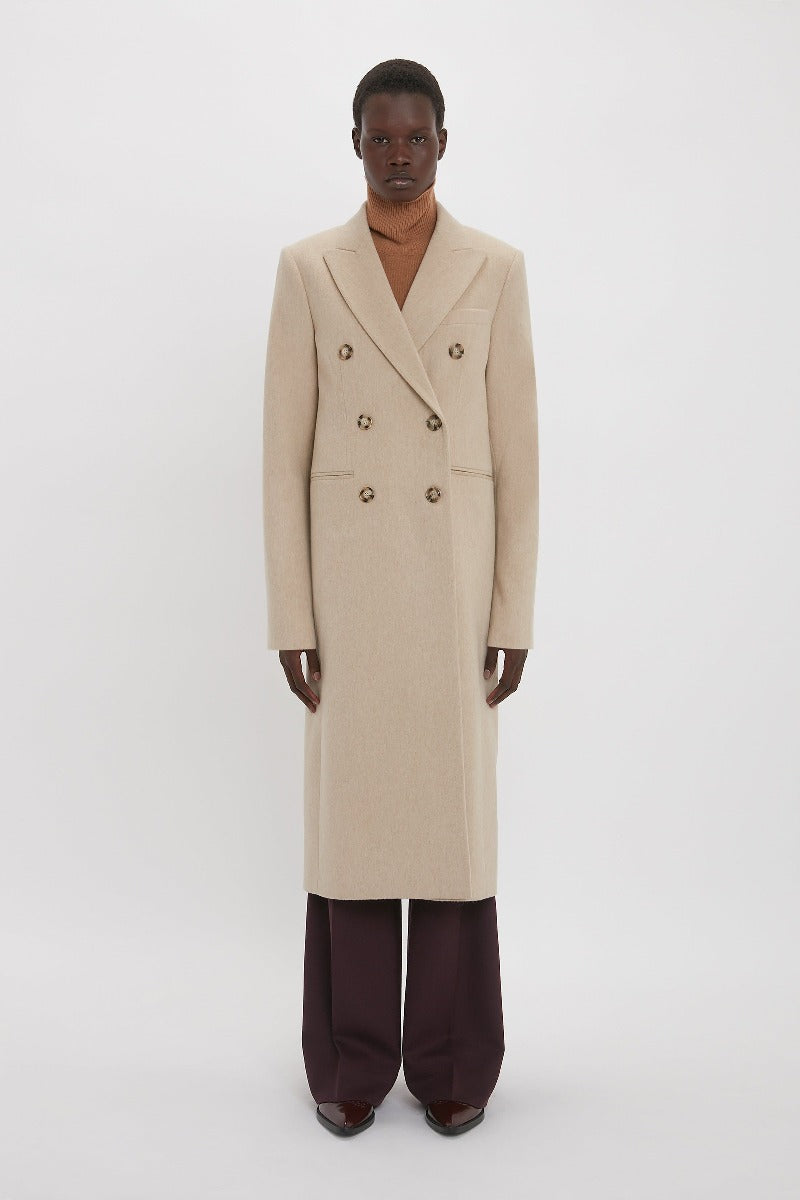 Tailored Slim Coat - Bone