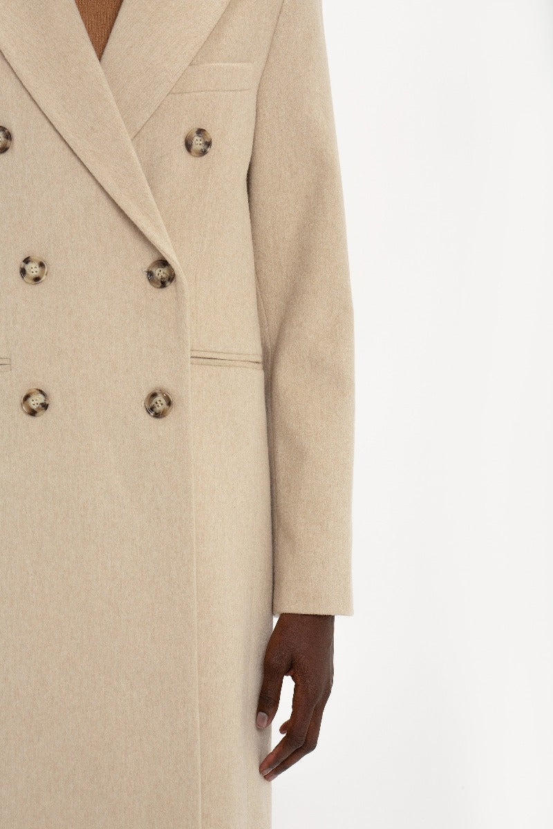 Tailored Slim Coat - Bone