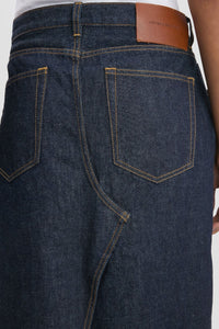 Kick Pocket Denim Skirt - Light Rinse