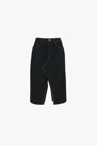 Kick Pocket Denim Skirt - Light Rinse