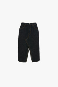 Kick Pocket Denim Skirt - Light Rinse