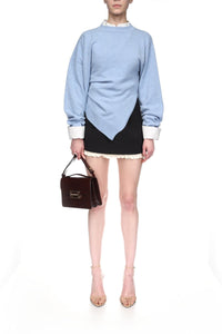 Gathered Side Jumper - Iceberg