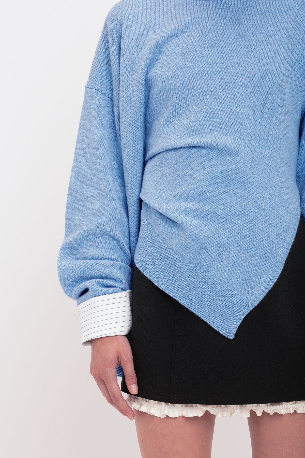 Gathered Side Jumper - Iceberg