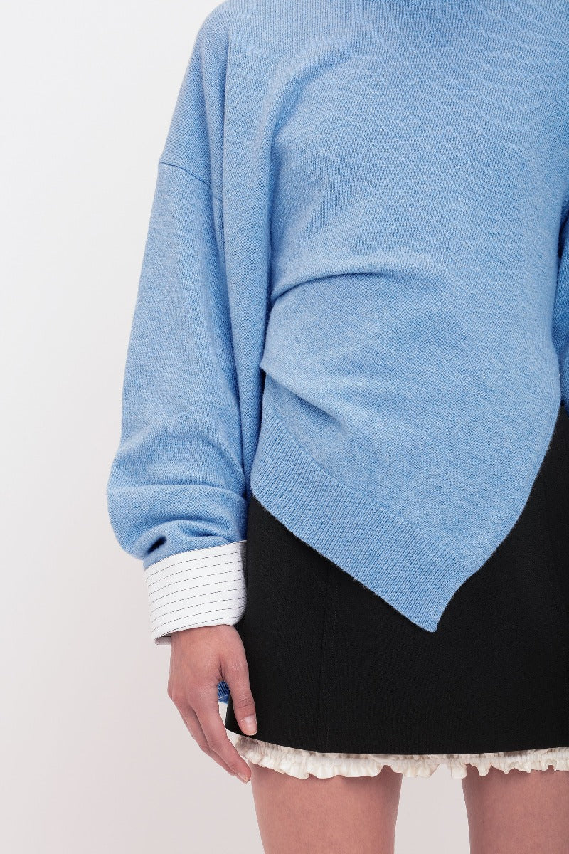 Gathered Side Jumper - Iceberg