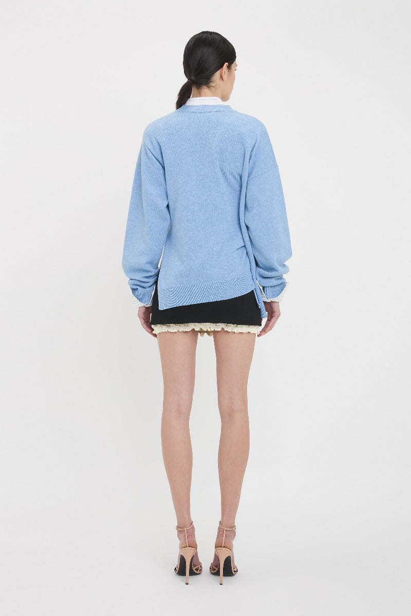 Gathered Side Jumper - Iceberg