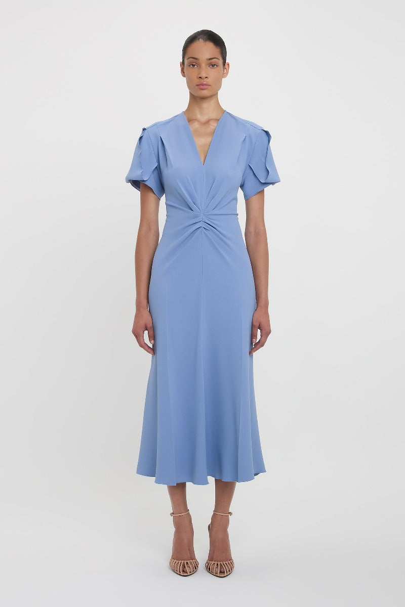 Eve Midi Dress - Bluebell