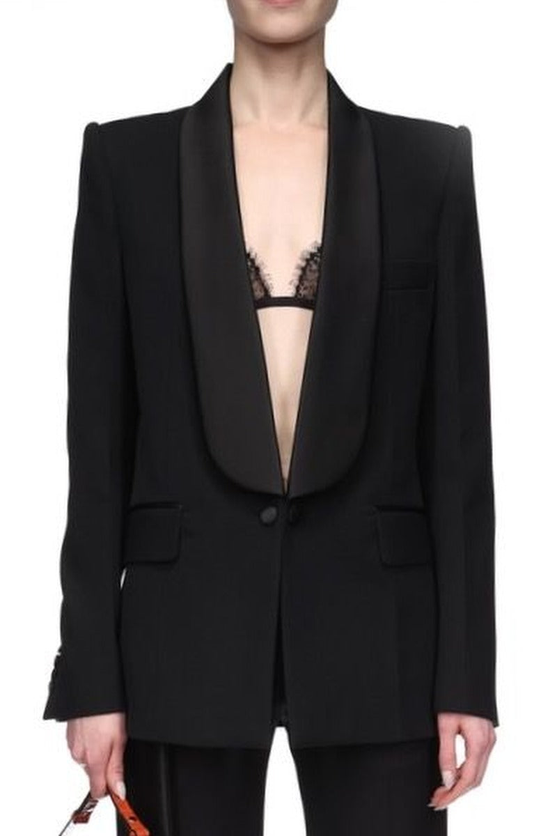 Shawl Collar Tux Jacket - Black