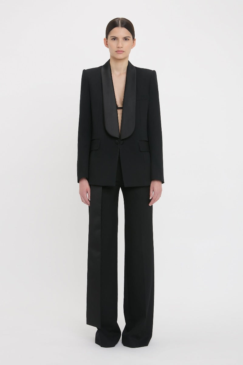 Shawl Collar Tux Jacket - Black