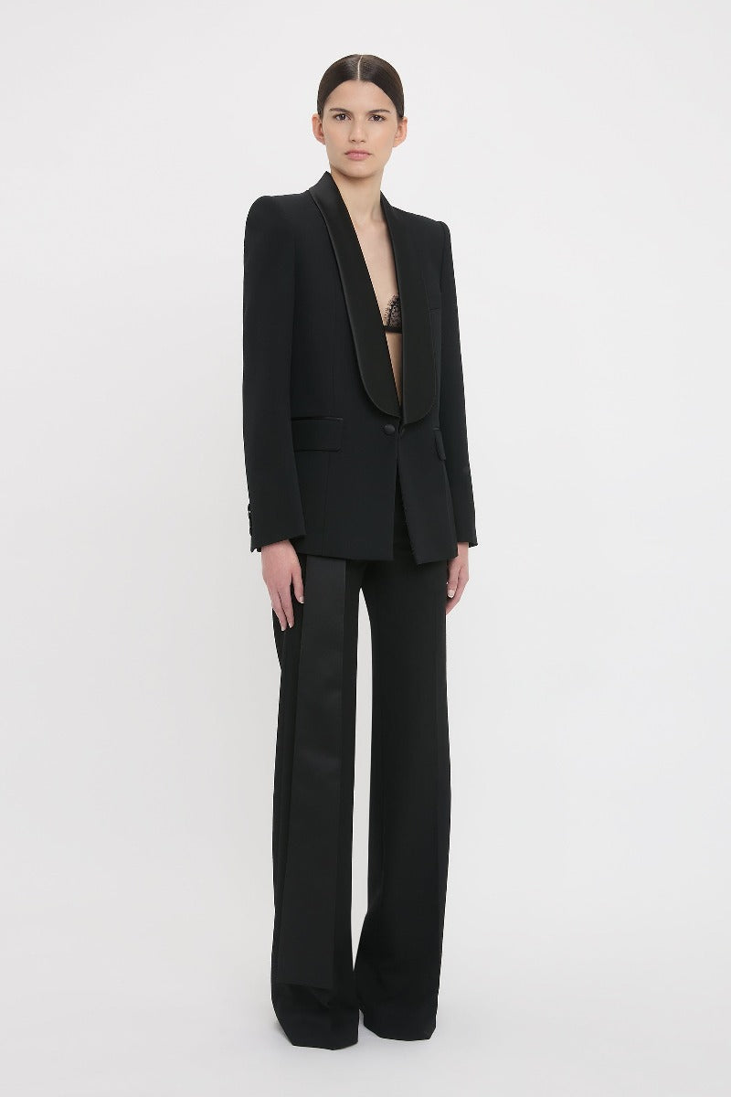 Shawl Collar Tux Jacket - Black